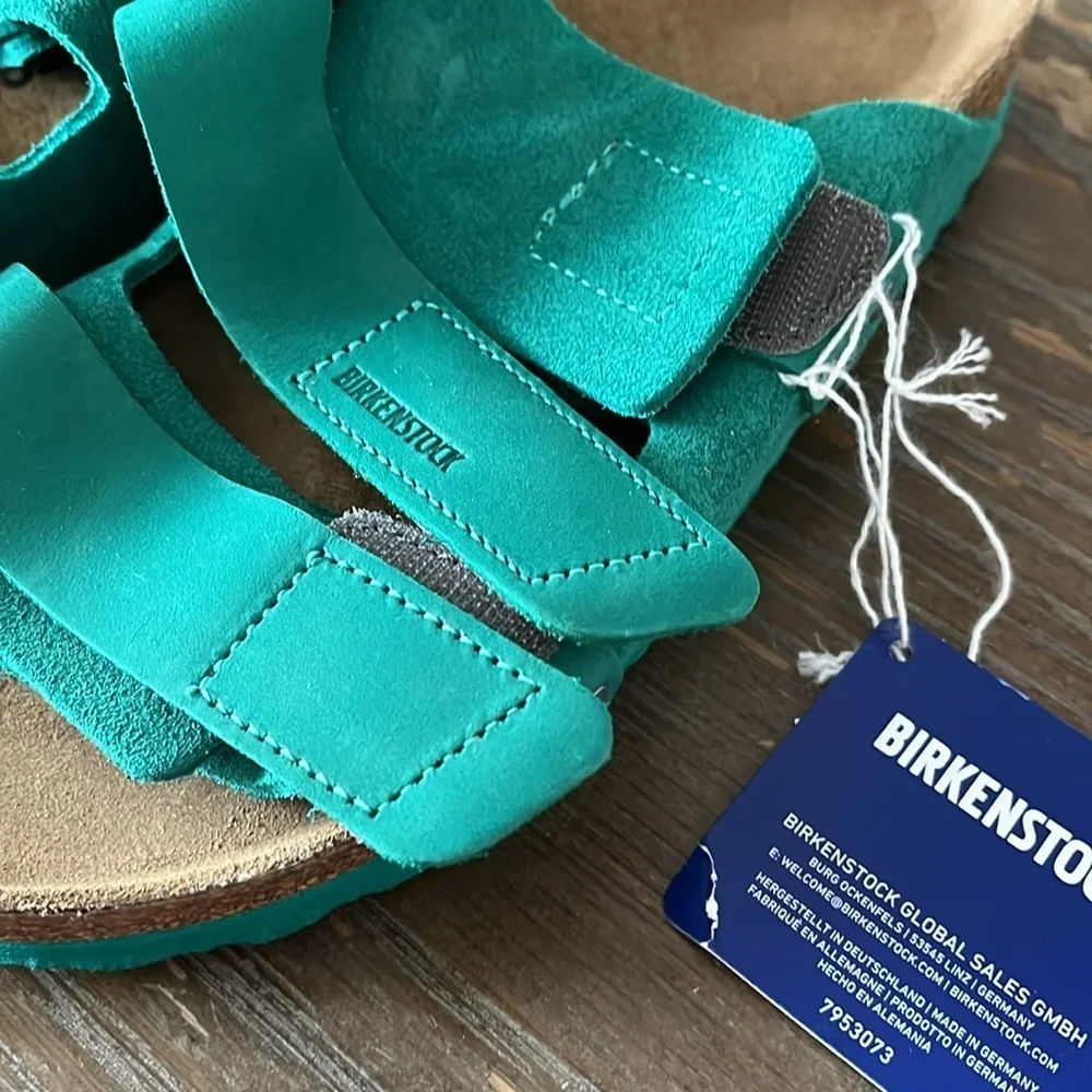 Birkenstock Uji Green Sandals New with tags size 38/7